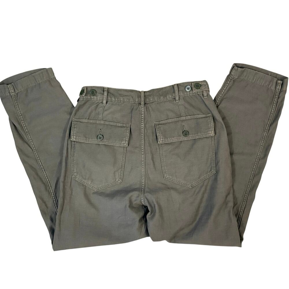 American Eagle Olive Utility Pants Button Fly Tapered Size 4 S NEW Gorpcore - Picture 5 of 9